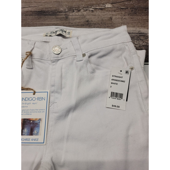 Indigo Rein white ankel jeans sz 3 - Picture 2 of 5